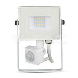 V-TAC LED Reflektor so senzorom 10W SAMSUNG chip 800lm 6400K biely (435) VT-10-S