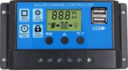 Solárny regulátor PWM YJSS30 12-24V/30A+USB pre Pb batérie (G912C)