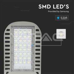 V-TAC LED uličné svietidlo 50W Slim 6750lm (135lm/W) 6400K SAMSUNG Chip (21959) VT-54ST