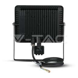 V-TAC LED Reflektor so senzorom 50W SAMSUNG chip 4000lm 4000K čierny (470) VT-50-S