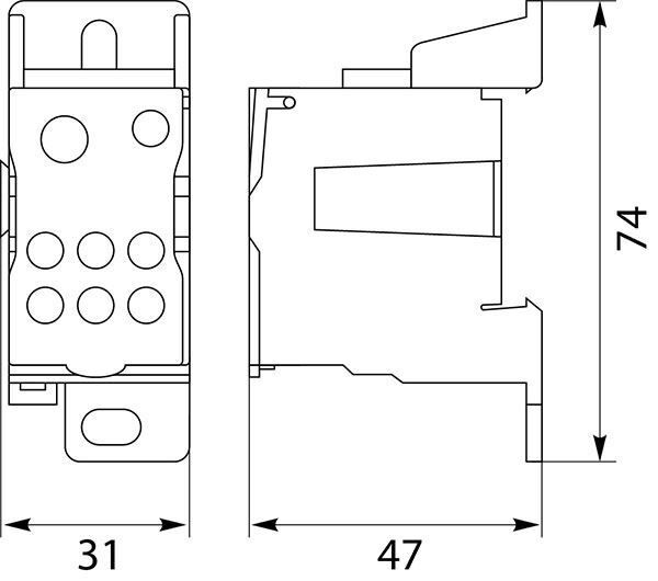 Rozbočovacia svorkovnica UKK-125, 1x 6-16; 1x 10-35 mm² / 6x16mm² 125A OR-LZ-8200/125 (L666A)