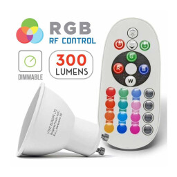 V-TAC LED žiarovka GU10 3,5W 300lm RGB+4000K (2779) VT-2244