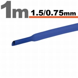 Zmršťovacia hadica 11019K 1,5/0,75mm 1m modrá bužírka