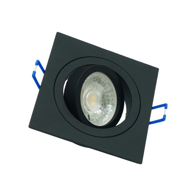 Bodové svietidlo podhladové ID-1017 AURIGA výklopné GU10/LED10W (štvorec) čierne