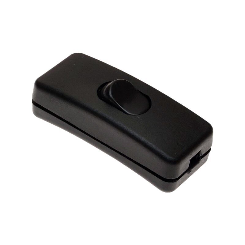 Medzišnúrový spínač ID-0013 2A/250V čierny