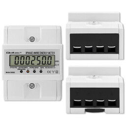 Digitálny elektromer Qoltec 50992 DIN 3-fázový 100A/400V 50Hz