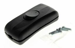 Medzišnúrový spínač ID-0016 2A/250V čierny