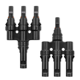 Rozbočenie MC4(3x) Qoltec 52600 T4 samec/samica - 2ks/balenie