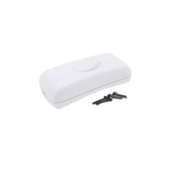 Medzišnúrový spínač ID-0015 2A/250V biely