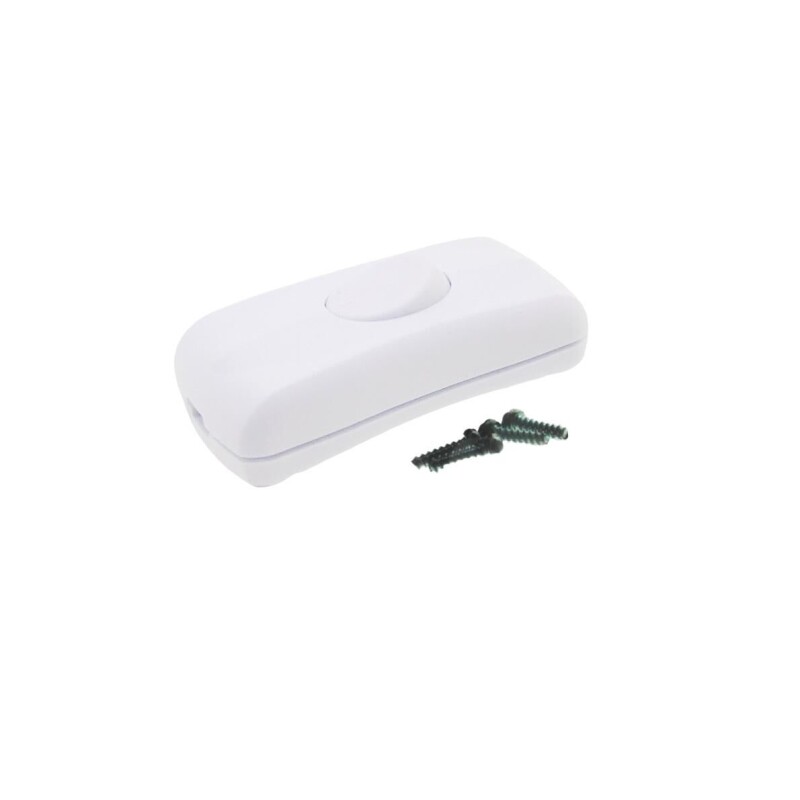 Medzišnúrový spínač ID-0015 2A/250V biely