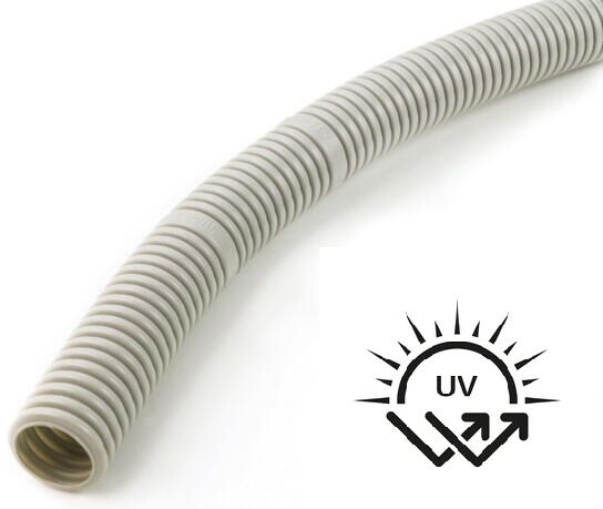Trubka FXP 16 LG UV 084483 ohybná 750N (10,7mm) svetlosivá (predaj 50m/balenie) / !!! POZOR SVETLOSIVÁ, UV-STAB.-10ROKOV !!! /
