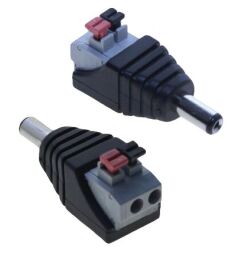 Napájanie - konektor DC 2,1x5,5mm " SAMEC " bezskrut. ID-0142