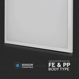 V-TAC LED panel 25W 600x600mm 4000lm 2v1 (zapustený/prisadený) 4000K vr.zdroja EVOLUTION 6PCS/PACK (6601) VT-6125