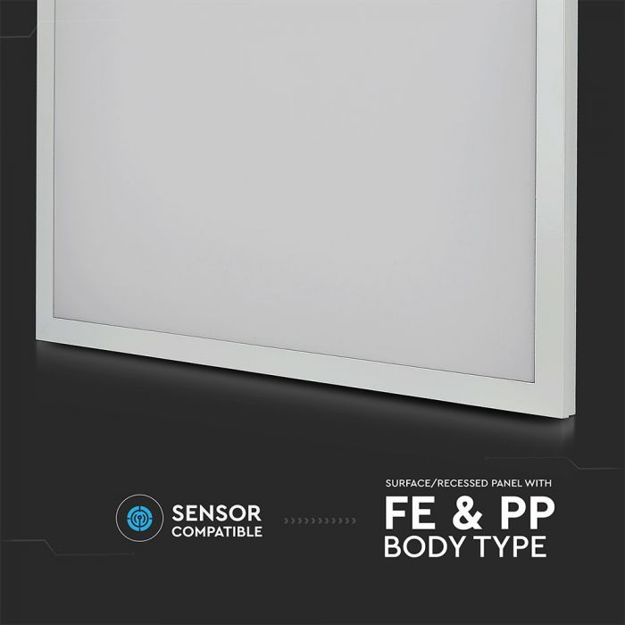 V-TAC LED panel 25W 600x600mm 4000lm 2v1 (zapustený/prisadený) 4000K vr.zdroja EVOLUTION 6PCS/PACK (6601) VT-6125