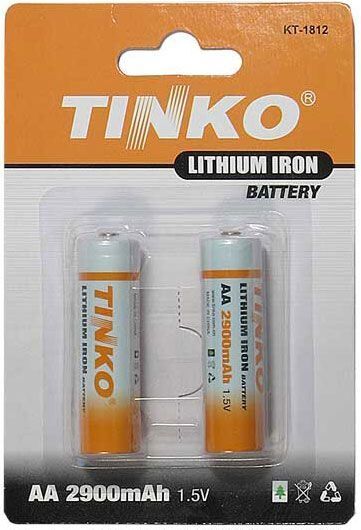 Batéria TINKO Lithium AA 2900mAh (2ks/balenie-blister)