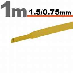 Zmršťovacia hadica 11019S 1,5/0,75mm 1m žltá bužírka