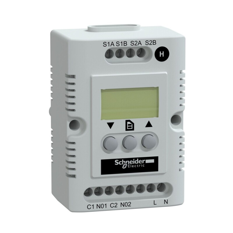 Hygrostat NSYCCOHY230VID ClimaSys 20…80% RV elektronický