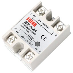 Bezkontaktné relé SSR-40AA , 80-250VAC / 24-380VAC 40A (L669A)