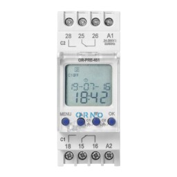 Astronomické spínacie hodiny OR-PRE-451 100-programov 2DIN