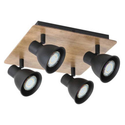 Rábalux 5905 Mac stropné svietidlo 4xGU10 (35W) čierne