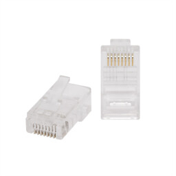 Konektor RJ45 8P8C pre pevný vodič (D604)