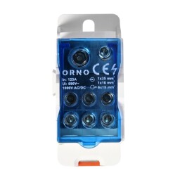 Rozbočovacia svorkovnica OR-LZ-8207/125 blok 1P 125A (vstup 1x16mm² a 1x35mm²  / výstup 6x 16 mm²)