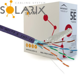 Dátový kábel Solarix CAT5E FTP LSOH Dca s1 d2 a1 305m/box SXKD-5E-FTP-LSOH 27655147