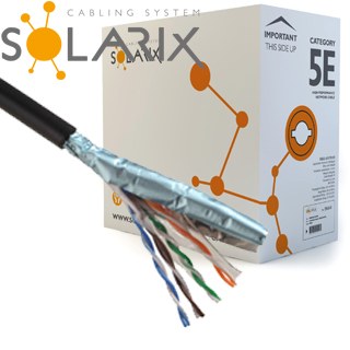 Dátový kábel SXKD-5E-FTP-PE Solarix CAT5E FTP PE Fca exteriérový SOLARIX 27655192 // predaj 305m/box