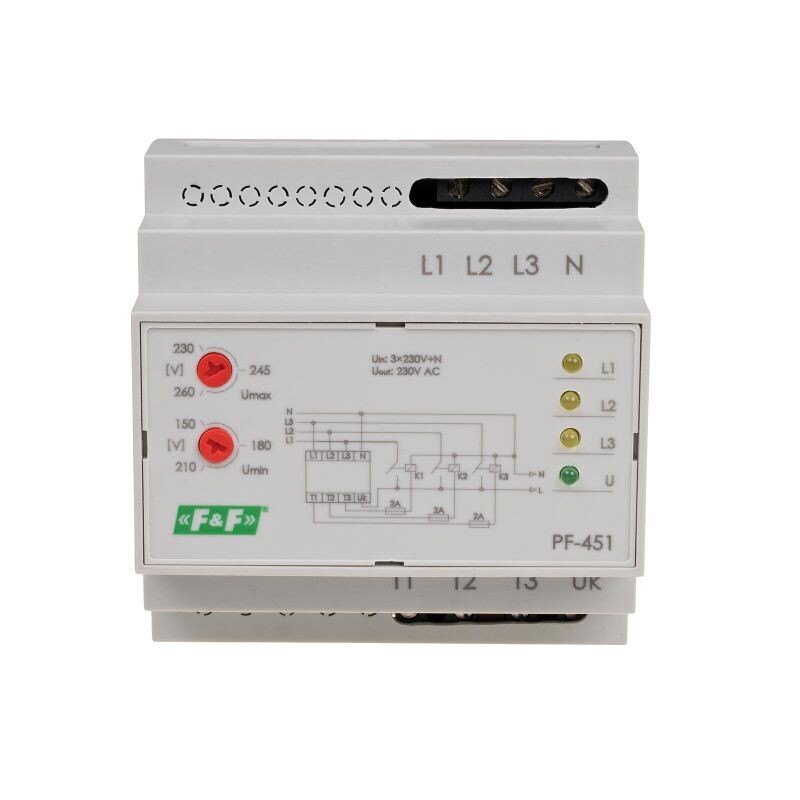 PF-451 , 5908312594031 , Automatický prepínač fáz pre stýkače,
