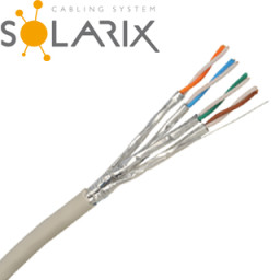 Instalační kabel Solarix CAT6A STP LSOH Dca s1 d2 a1 500m/cívka SXKD-6A-STP-LSOH , 26000025
