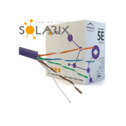 Instalační kabel Solarix CAT5E UTP LSOH Dca s1 d2 a1 305m/box SXKD-5E-UTP-LSOH , 27724119
