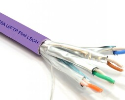 KÁBEL C6A U/FTP LSOH SOL AWG23 4x2x0,56 ECA 305M VT o.č.7935044 