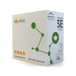 Instalační kabel Solarix CAT5E UTP PVC Eca 305m/box SXKD-5E-UTP-PVC ,  27655141
