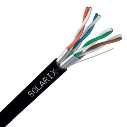 Instalačný kábel Solarix CAT6A STP PE Fca 500m/cievka SXKD-6A-STP-PE (obj.č.: 26000040)