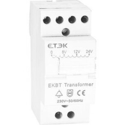 Zvončekový transformátor ETEK EKBT - AC230V/AC8V-12V-24V 8VA