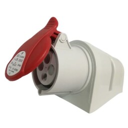 Nástenná zásuvka IZN 1643 , 400V 16A 4-pólová IP44 10004762.00
