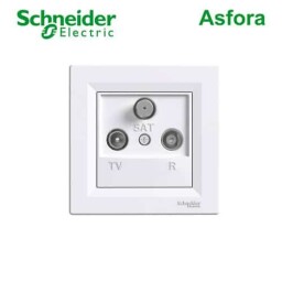 Asfora - EPH3500121 zásuvka TV-R-SAT koncová biela