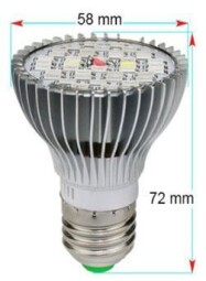 LED žiarovka GROW 7,5W PAR20 E27 pestovateľská (K374)