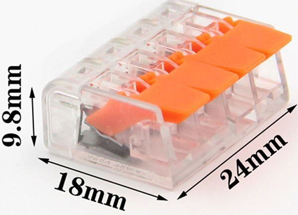 Bezskrutková krab. svorka PCT-414 páčková 4x 0,2-4,0mm² (L679B ; SBU 4 - 1401086)