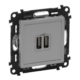Valena life - 753312 - 2-zásuvka USB hliník