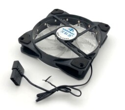 Ventilátor 120x120x25mm 12V s LED farebným osvetlením (T418B)