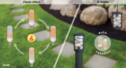 Rábalux 1442 Flamel LED žiarovka imitujúca plameň sviečky 1800K (fakľa) 