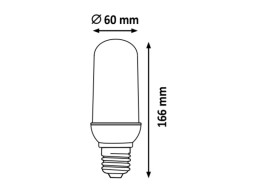 Rábalux 1442 Flamel LED žiarovka imitujúca plameň sviečky 1800K (fakľa) 