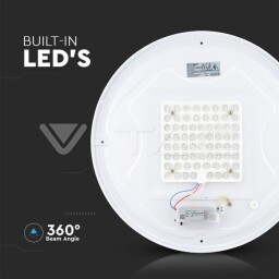 V-TAC LED Svietidlo 18W 3v1 CCT 1800lm MILKY-mliečny kryt (217605) VT-8418