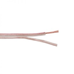 Reproduktorový kábel - 2x 0,5 mm² - transp. - červený