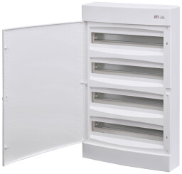 Rozvodnica ETI ECT 4x18PO nad omietku 72-modulová biele dvierka (001100271)