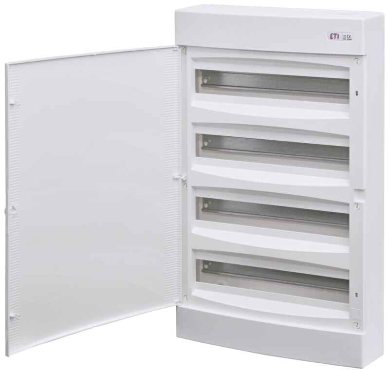 Rozvodnica ETI ECT 4x18PO nad omietku 72-modulová biele dvierka (001100271)