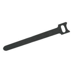 Viazacia páska na suchý zips 12x200mm 10ks čierna 05516