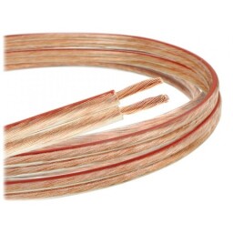 Reproduktorový kábel TLgYp 2x 10 mm² transparentný OFC pružný