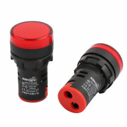 Signálka AD16-22DS červená LED 230V 29mm /22mm-otvor/ (K459A)
